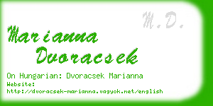 marianna dvoracsek business card